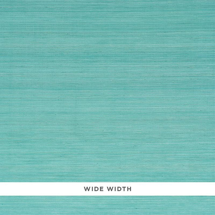 Silk Strie Aqua 5010273 by Schumacher Designer Wallpaper Down To Earth Textured Wallcovering - Swanky Fabrics -