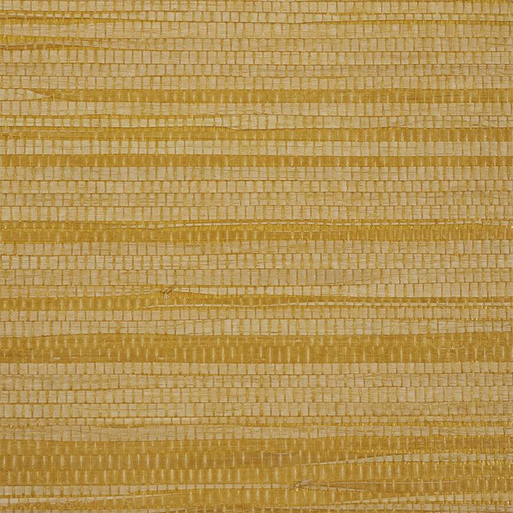 Dyed Raffia Yellow 5010344 by Schumacher Designer Wallpaper Down To Earth Textured Wallcovering - Swanky Fabrics -