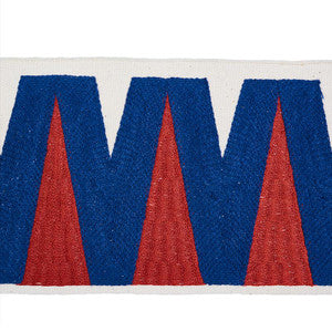 Prado Tape Blue & Red 76063 by Schumacher Designer Trim