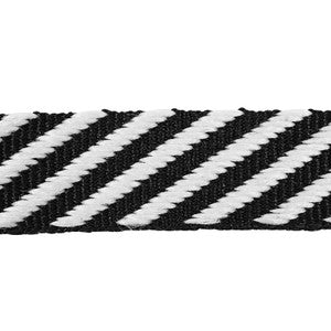 Twill Tape Black 76100 by Schumacher Designer Trim