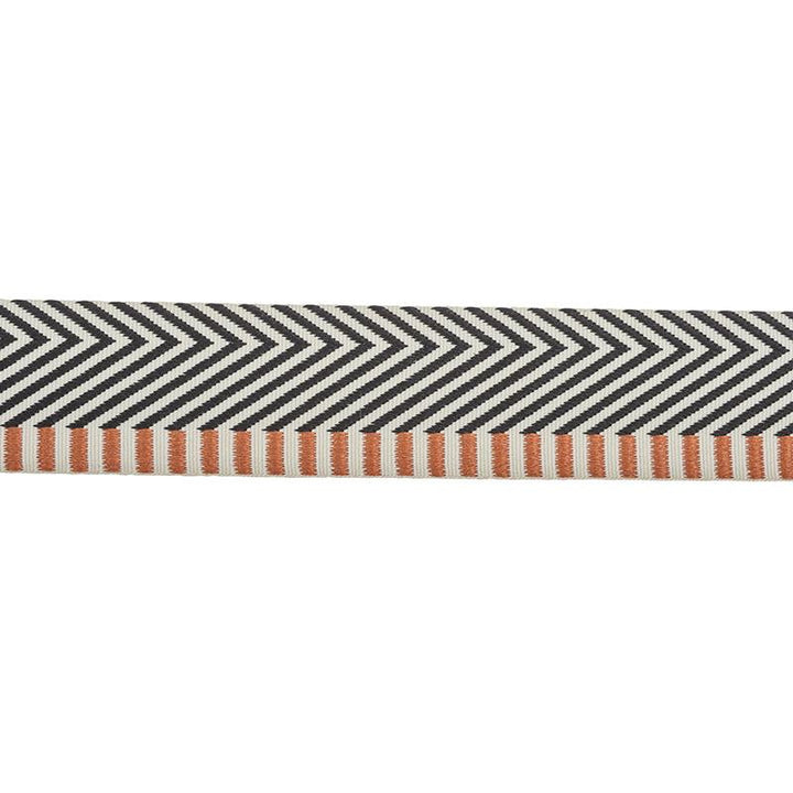 Chevron Twill Tape Black 76110 by Schumacher Designer Trim Club Cavalier - Swanky Fabrics -