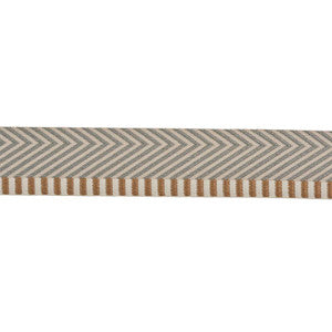 Chevron Twill Tape Natural 76111 by Schumacher Designer Trim