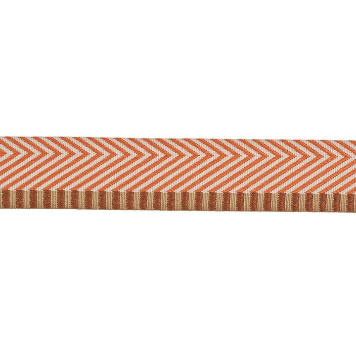 Chevron Twill Tape Orange 76112 by Schumacher Designer Trim Club Cavalier - Swanky Fabrics -