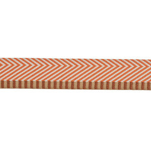 Chevron Twill Tape Orange 76112 by Schumacher Designer Trim