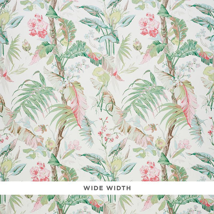 Tropique Blush 5010481 by Schumacher Designer Wallpaper Signature Schumacher 27.0" - Swanky Fabrics -