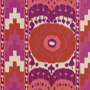Samarkand Ikat Ii Ruby 176061 by Schumacher Designer Fabric