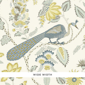 Campagne Cadet & Citron 5010510 by Schumacher Designer Wallpaper