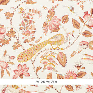 Campagne Rose & Ochre 5010513 by Schumacher Designer Wallpaper
