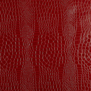 Crocodile Crimson 5005831 by Schumacher Designer Wallpaper