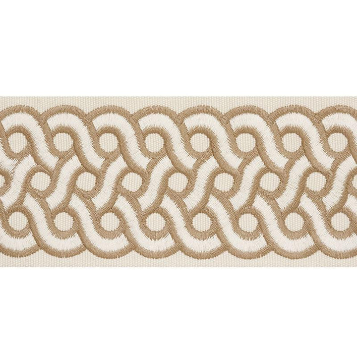 Mandeville Tape Dune 77150 by Schumacher Designer Trim Timothy Corrigan 3.0" - Swanky Fabrics -