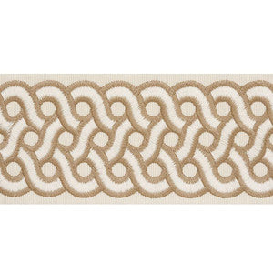 Mandeville Tape Dune 77150 by Schumacher Designer Trim