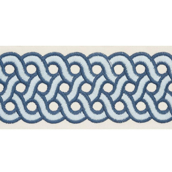 Mandeville Tape Pacific 77153 by Schumacher Designer Trim Timothy Corrigan 3.0" - Swanky Fabrics -