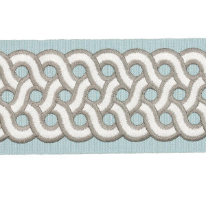 Mandeville Tape Sky 77154 by Schumacher Designer Trim