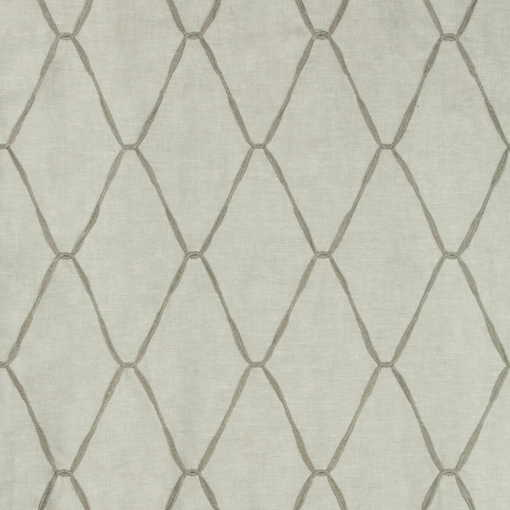 Looped Ribbons Mist by Kravet Couture Designer Fabric SUE FIRESTONE MALIBU LINEN - 100% Turkey - Horizontal: 10.5 and Vertical: 6 98 - Swanky Fabrics -
