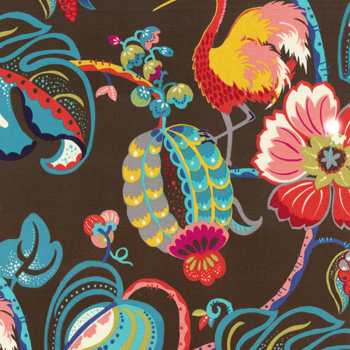 Tropical Fete Onyx 450040 by Genevieve Gorder Designer Fabric LOS CLASICOS 100% Cotton CHINA Wyzenbeek 12,000 Horizontal: 13.50" and Vertical: 27.00" 54" - Swanky Fabrics -