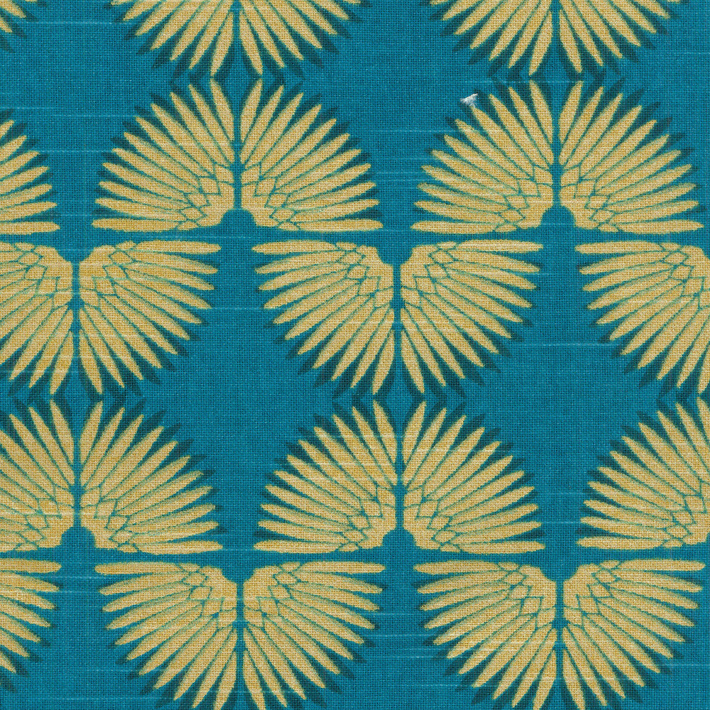 Urban Caterpillar Peacock 450110 by Genevieve Gorder Designer Fabric - 100% COTTON USA 15000 Horizontal: 6.75 and Vertical: 9 54 - Swanky Fabrics -