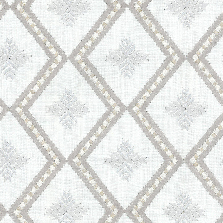 Kyss Emb Adobo 450140 by Genevieve Gorder Designer Fabric LOS CLASICOS BASE:100% Cotton EMBROID:100% Polyester INDIA Wyzenbeek 12,000 Horizontal: 5.00" and Vertical: 4.50" 55" - Swanky Fabrics -