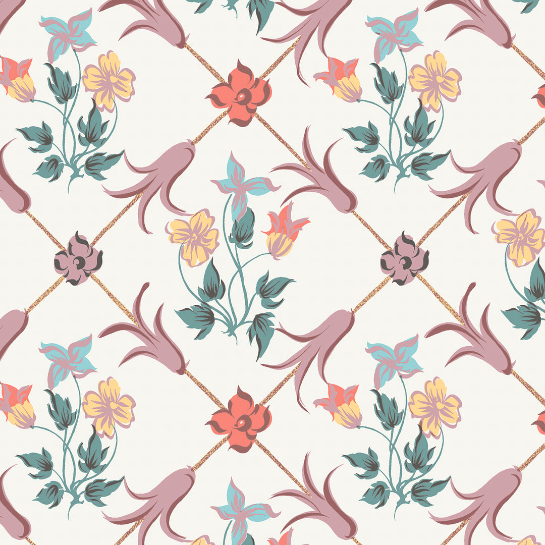 Tessin Multi 4504 by Schumacher Designer Wallcovering