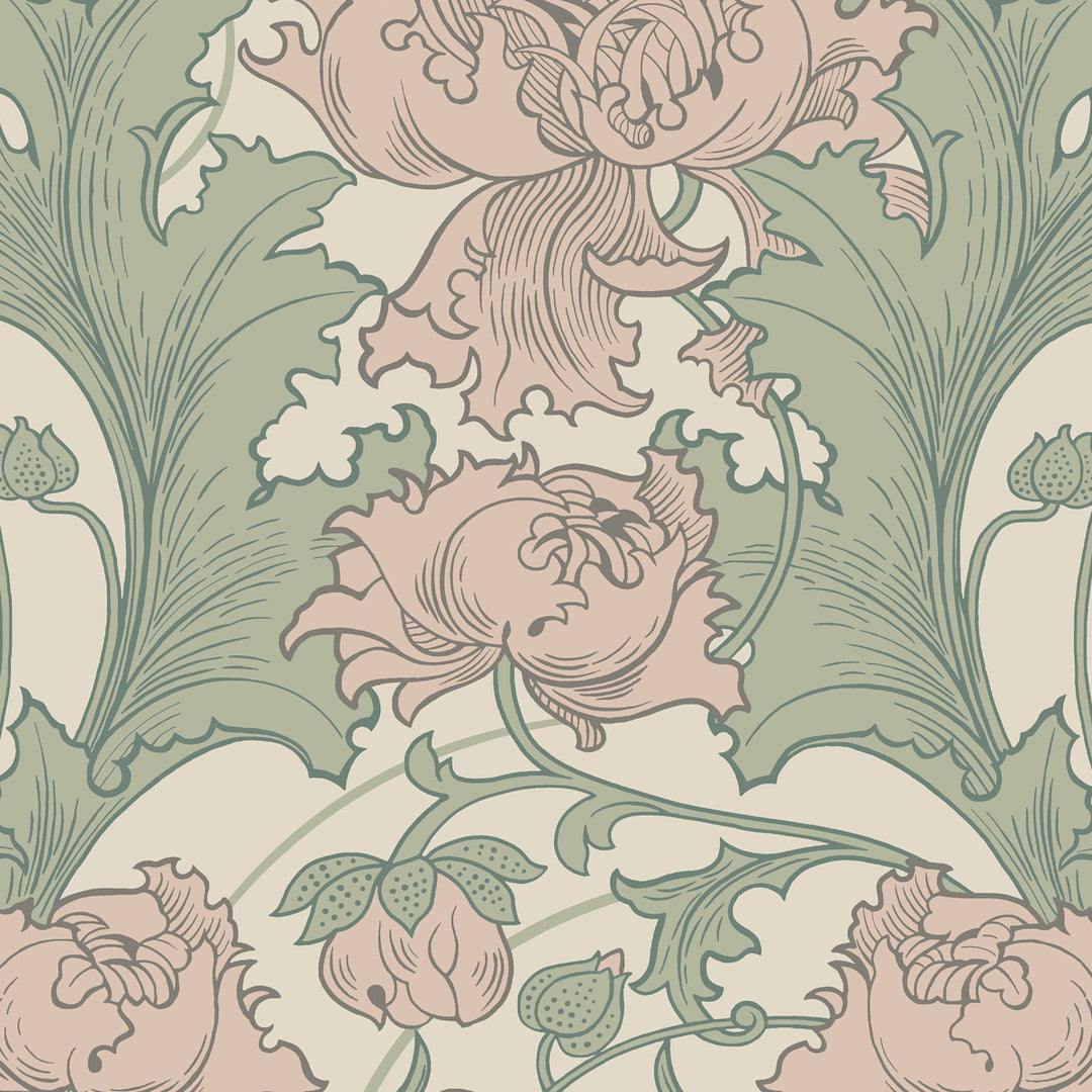 Siri Leaf 4539 by Schumacher Designer Wallcovering