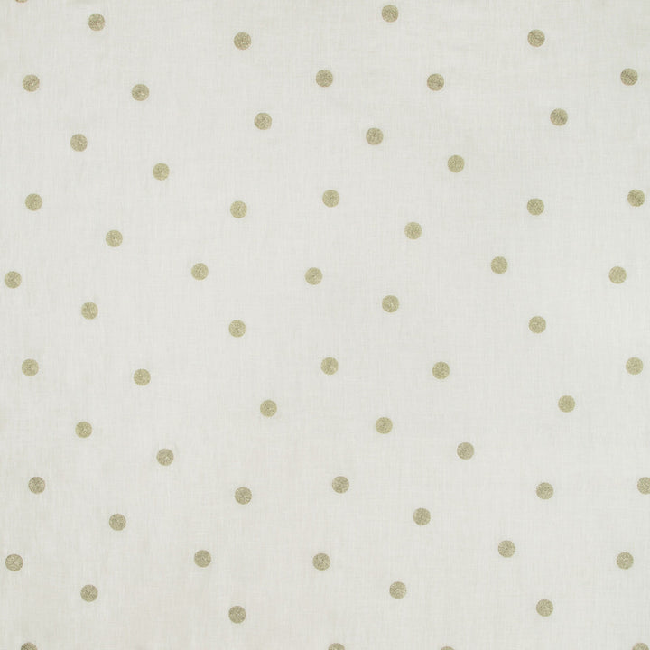 Shimmerdot Gold by Kravet Design Designer Fabric KATE SPADE AMUSEMENTS LINEN - 80%;METALLIC - 20% India Horizontal: 17 and Vertical: 15.75 51 - Swanky Fabrics -