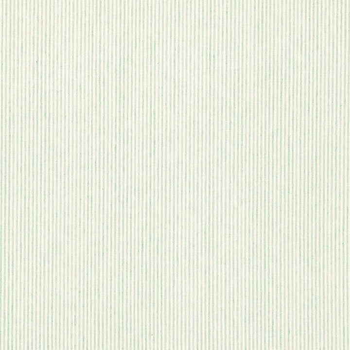 Wesley Ticking Stripe Aqua 65984 by Schumacher Designer Fabric Sea Island Stripe - Swanky Fabrics -