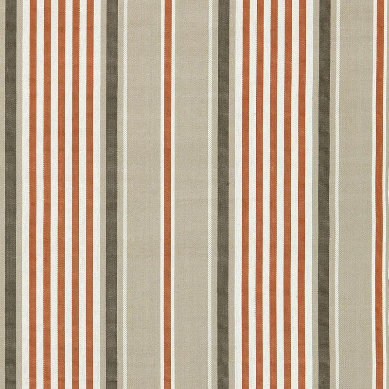 Minzer Cotton Stripe Valencia 66010 by Schumacher Designer Fabric Sea Island Stripes 13.25" - Swanky Fabrics -