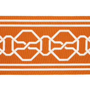 Malmaison Tape Tangerine 66152 by Schumacher Designer Trim