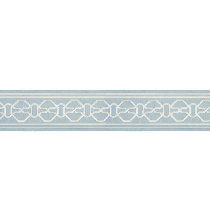 Malmaison Tape Sky 66158 by Schumacher Designer Trim Statement Trims 3.75" - Swanky Fabrics -