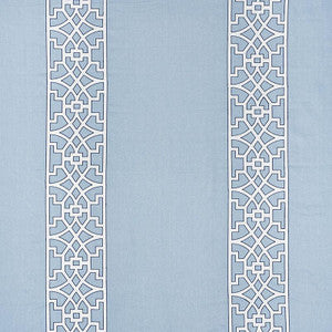 Don'T Fret Sky 66184 by Schumacher Designer Fabric