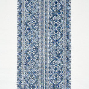 Toledo Embroidery Navy 69734 by Schumacher Designer Fabric
