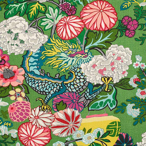 Chiang Mai Dragon Jade 173277 by Schumacher Designer Fabric
