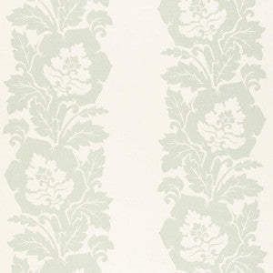 Margate Damask Print Sky 173852 by Schumacher Designer Fabric