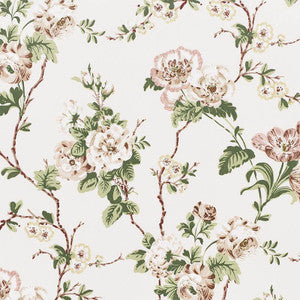 Betty Chintz Quiet Pink 178400 by Schumacher Designer Fabric