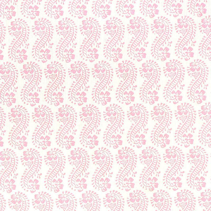 Lani Pink 179182 by Schumacher Designer Fabric Molly Mahon 3.38" - Swanky Fabrics -