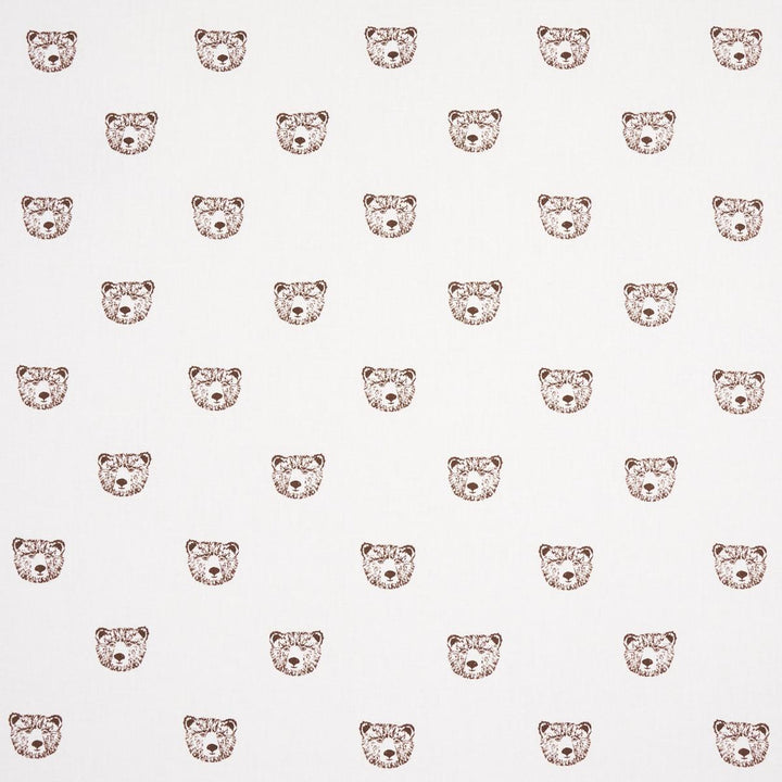 Bear High Performance Print Ivory 180470 by Schumacher Designer Fabric Marie-Chantal 5.38" - Swanky Fabrics -