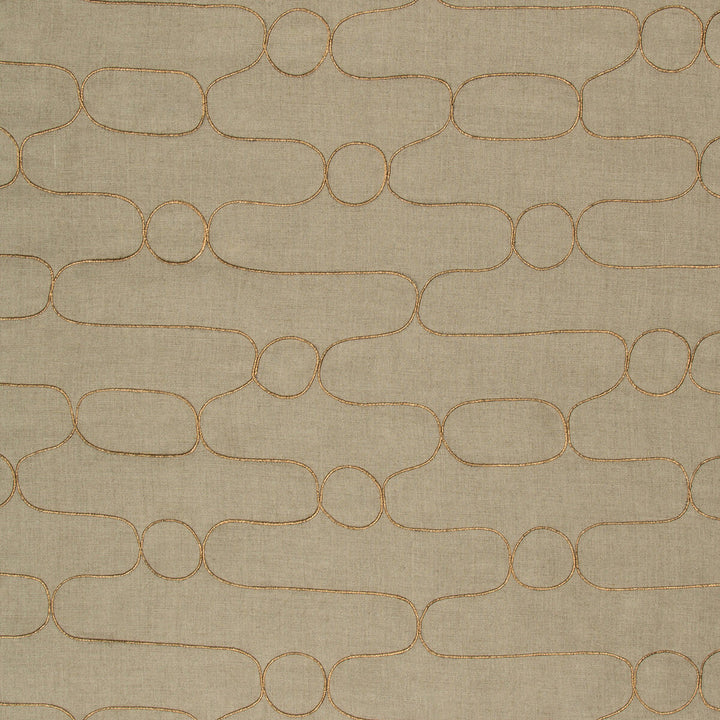 Tottori Gilded by Kravet Couture Designer Fabric IZU COLLECTION LINEN - 94%;ZARI - 6% India Horizontal: 9.4 and Vertical: 9.4 55 - Swanky Fabrics -