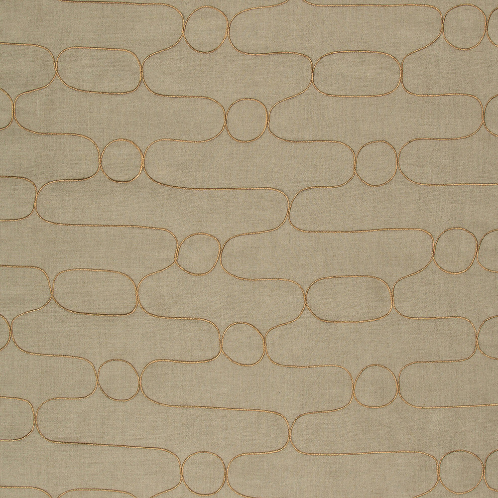 Tottori Gilded by Kravet Couture Fabric Kravet Couture Fabric Tottori GildedFabric IZU COLLECTION LINEN - 94%;ZARI - 6% India </p><p>Repeat: H: 9.4, V: 9.4 55 - Fabric Carolina -