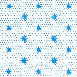 Spot & Star Blue 5011170 by Schumacher Designer Wallpaper