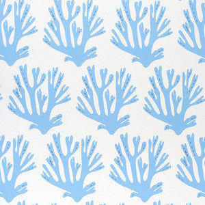 Coral Blue 5011201 by Schumacher Designer Wallpaper