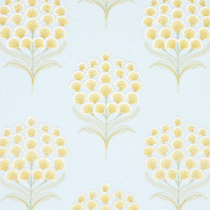Aurelia Embroidery Sky 78811 by Schumacher Designer Fabric