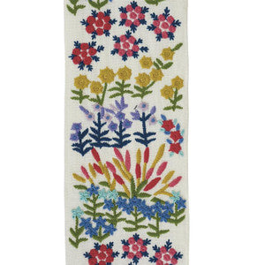 Lula Embroidered Tape Ivory 79310 by Schumacher Designer Trim