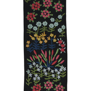 Lula Embroidered Tape Black 79312 by Schumacher Designer Trim