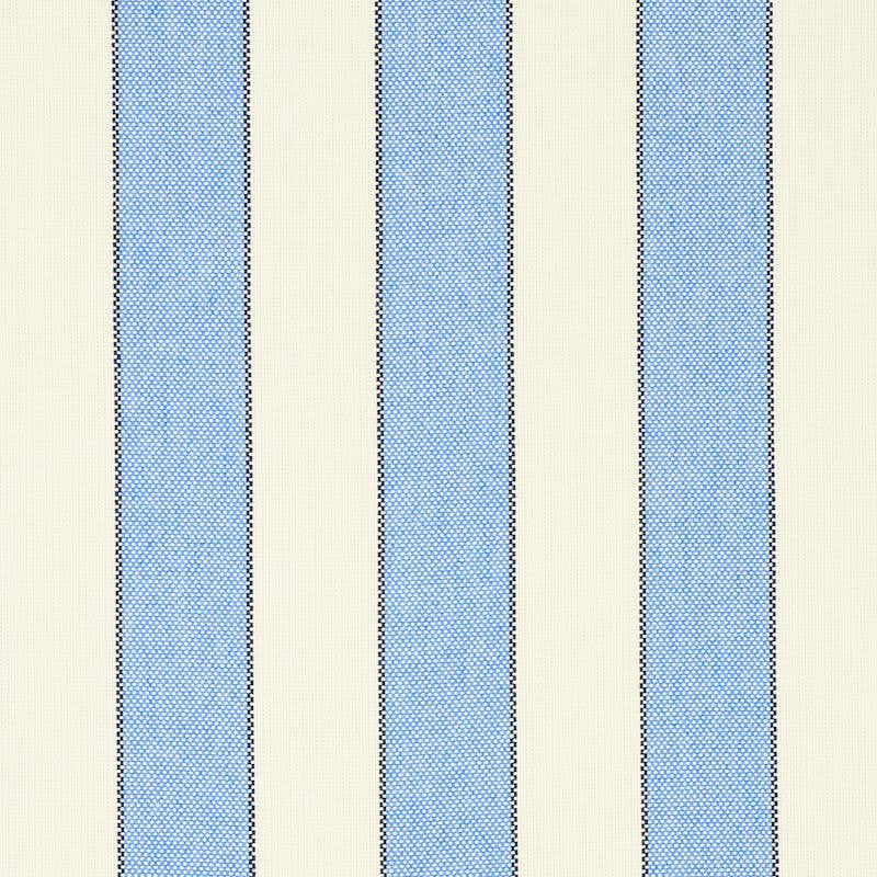 Blumont Stripe Indoor/Outdoor Blue 79050 by Schumacher Designer Fabric Indoor/Outdoor: Prints & Wovens 1.88" - Swanky Fabrics -