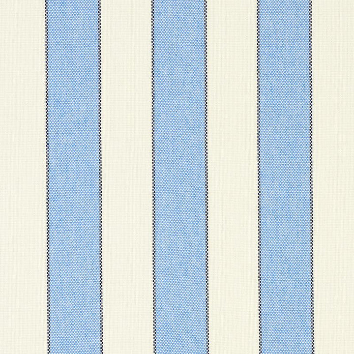 Blumont Stripe Indoor/Outdoor Blue 79050 by Schumacher Designer Fabric Indoor/Outdoor: Prints & Wovens 1.88" - Swanky Fabrics -