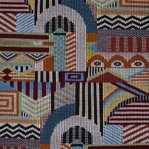 Palomar Hand Woven Brocade Multi 79290 by Schumacher Designer Fabric