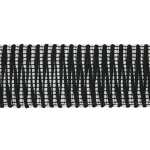 Pierce Tape Indoor/Outdoor Black 79411 by Schumacher Designer Trim