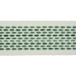 Portola Tape Indoor/Outdoor Green 79420 by Schumacher Designer Trim