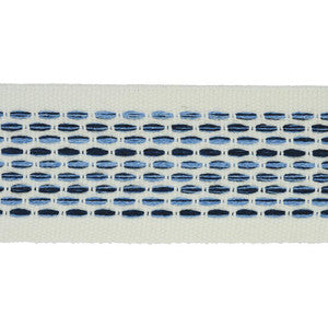 Portola Tape Indoor/Outdoor Blue 79421 by Schumacher Designer Trim
