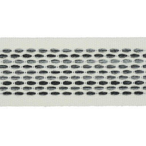 Portola Tape Indoor/Outdoor Charcoal 79422 by Schumacher Designer Trim