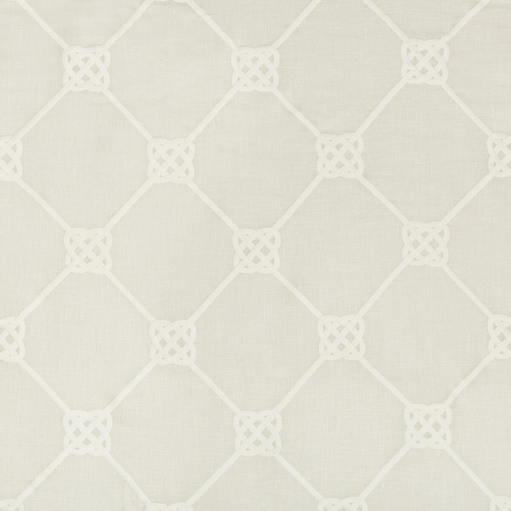 Knot Sheer Ivory by Kravet Basics Designer Fabric BERMUDA LINEN - 65%;COTTON - 35% India Horizontal: 8.5 and Vertical: 9.5 51.5 - Swanky Fabrics -